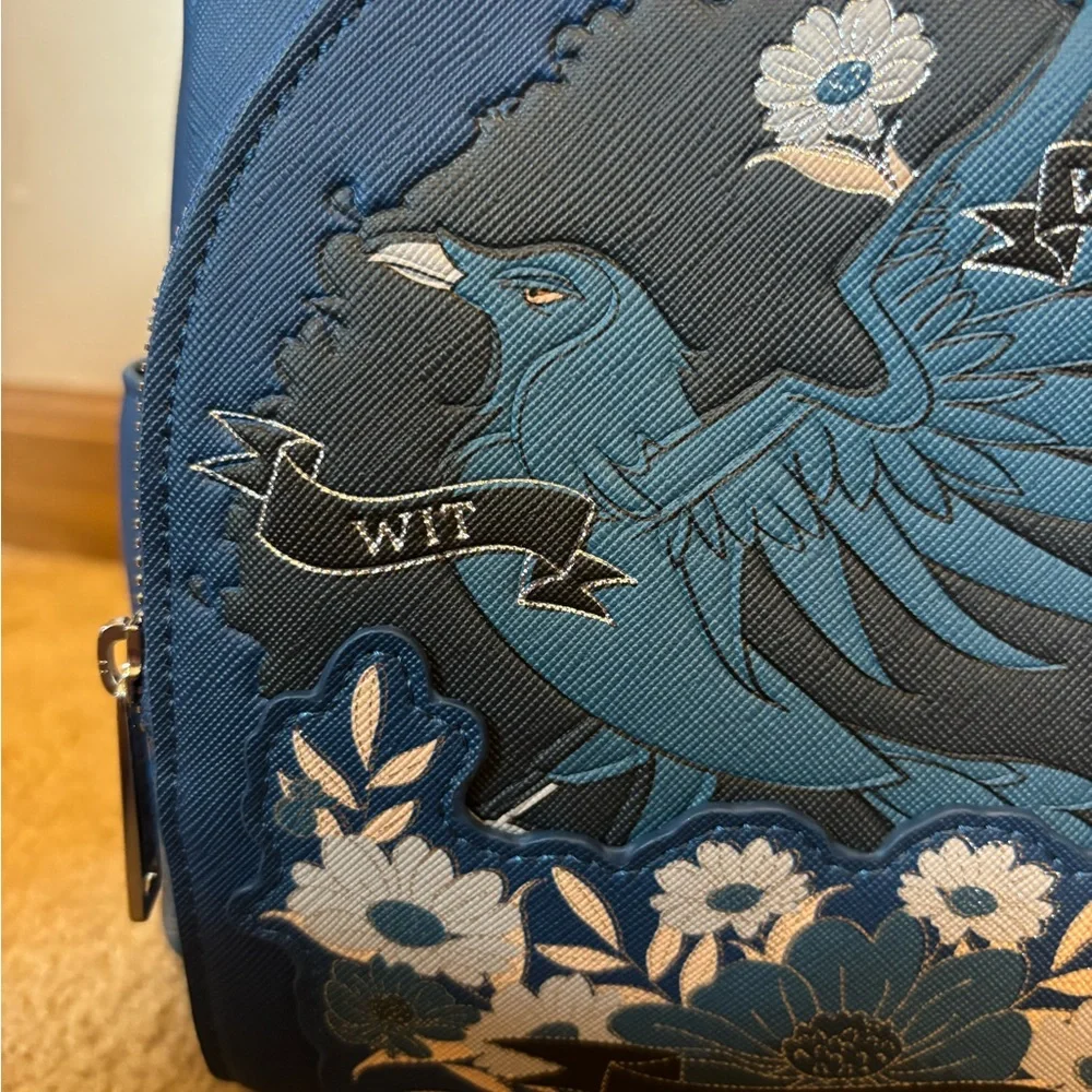 Loungefly Harry Potter Ravenclaw floral mini backpack - Picture 3 of 13